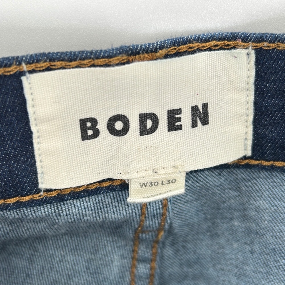 Boden High Rise Skinny Jeans Dark Wash Blue Denim W30 L30 - Picture 4 of 7